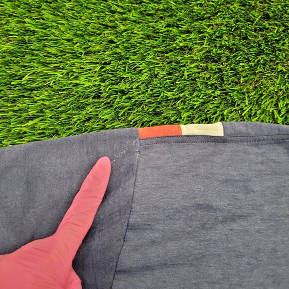 Vintage 90s Van-Heusen MOD Polo Shirt Large 22x28 Sun-Faded - Picture 5 of 16